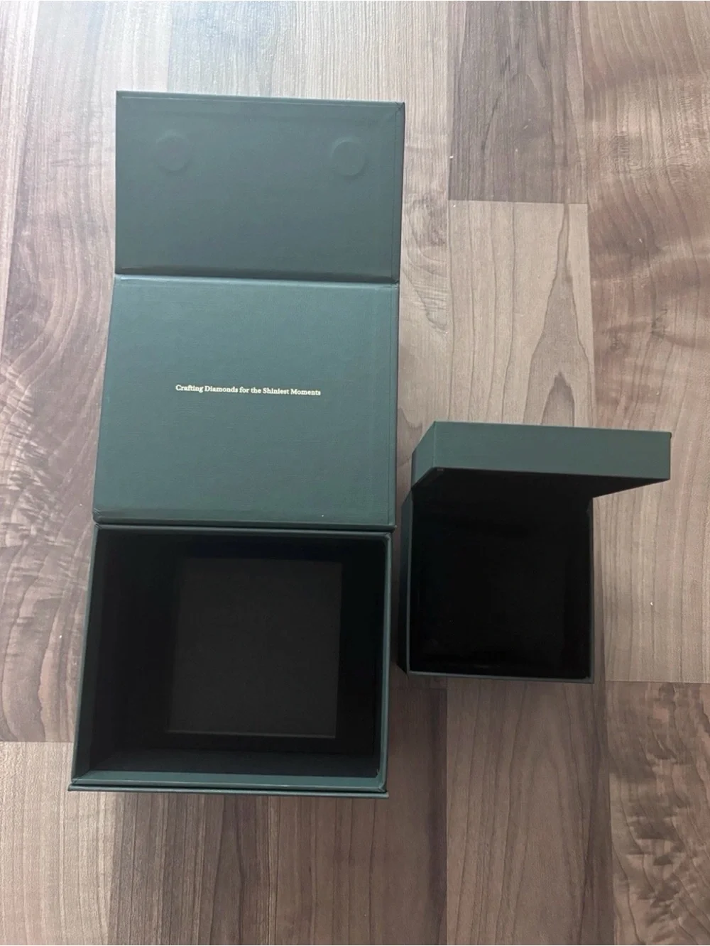 Empty Green Pascal Diamonds Watch Box - Includes 2 Boxes